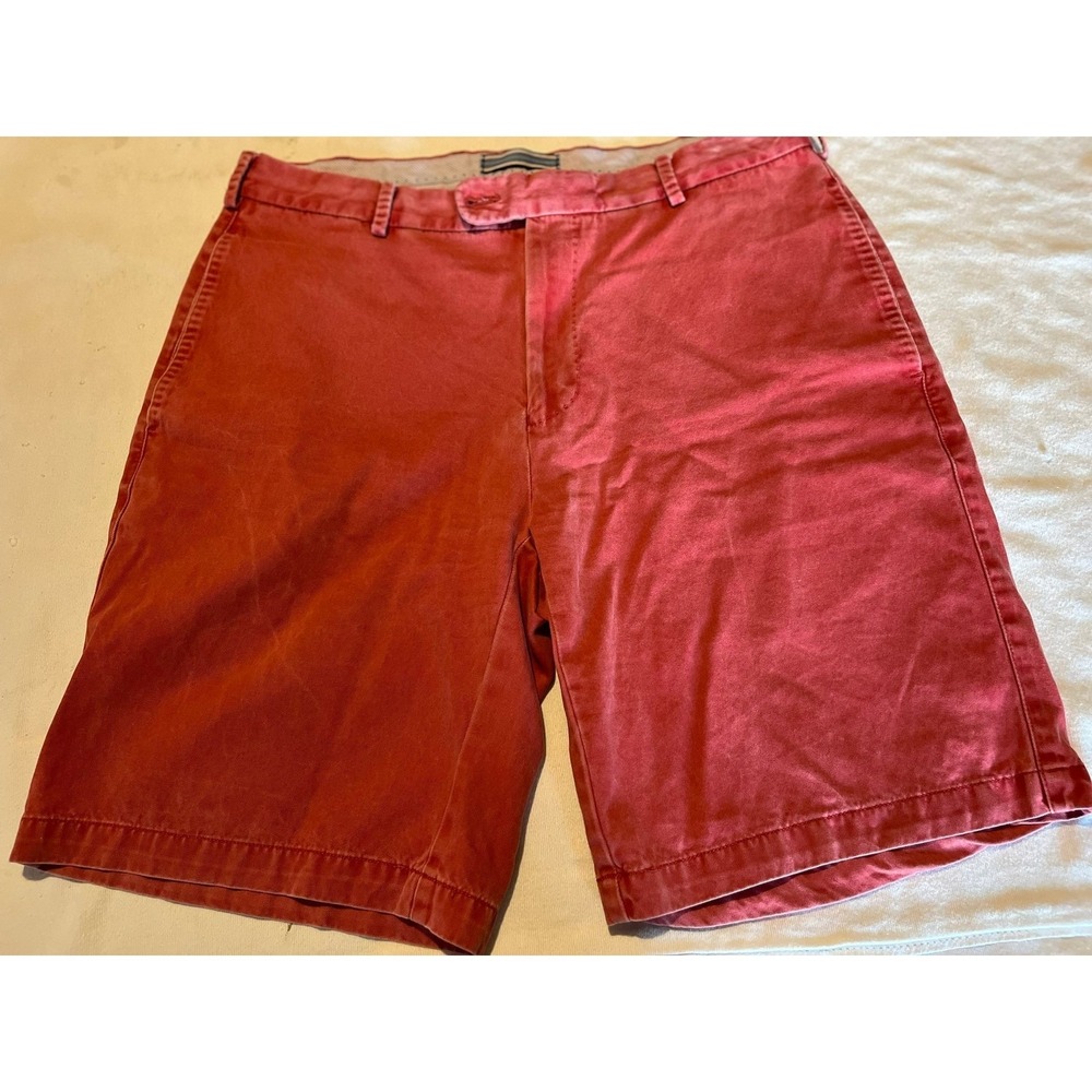 Peter Milar Red Chino Shorts Mens Casual Summer Travel‎ Walk Shorts